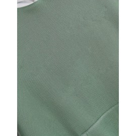 Color Block Kangaroo Pocket Hoodie, Casual Long Sleeve Drawstring Hoodie Sweatshirt, Women's Clothing