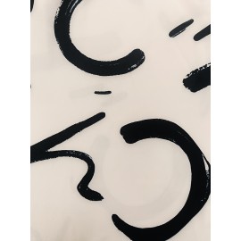 Abstract Print Button Front Sleeveless Dress, Casual Tie-waist Lapel Dress For Spring & Summer, Women's Clothing