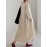 Solid Pleated Hem Maxi Dress, 3/4 Sleeve Loose Crew Neck Dress, Casual Dresses For Spring & Fall, Women's Clothing