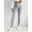 Solid Rib Knit Skinny Pants, Casual Crisscross Waist Daily Pants, Women's Clothing