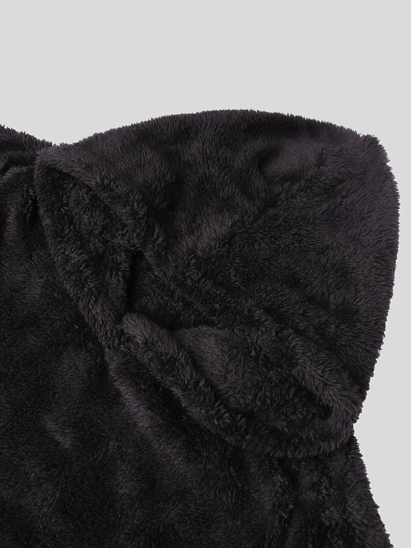 letter print color block teddy hoodie casual long sleeve plush hoodie sweatshirt womens clothing details 3